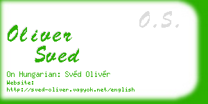 oliver sved business card